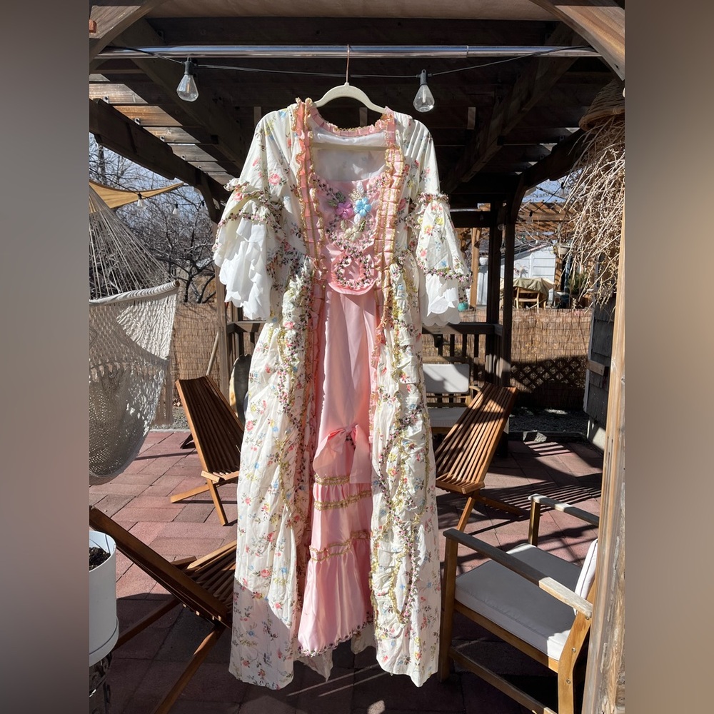 Floral French Baroque/Rococo Dress